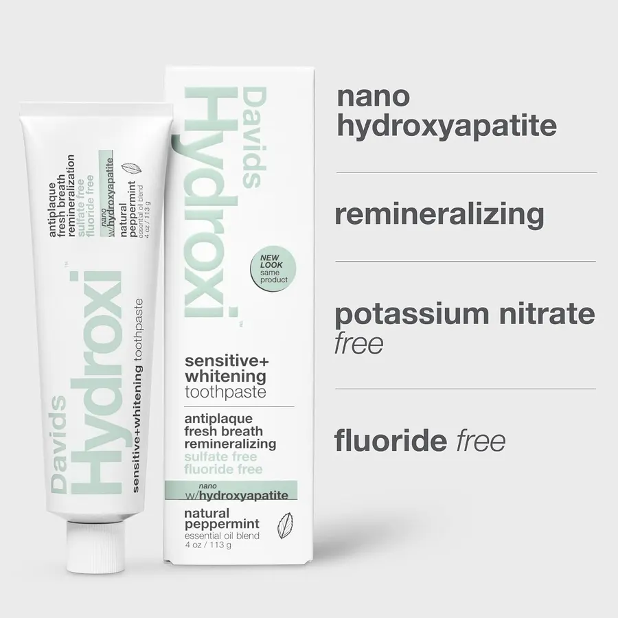 Davids Hydroxi Sensitive + Whitening tube and box